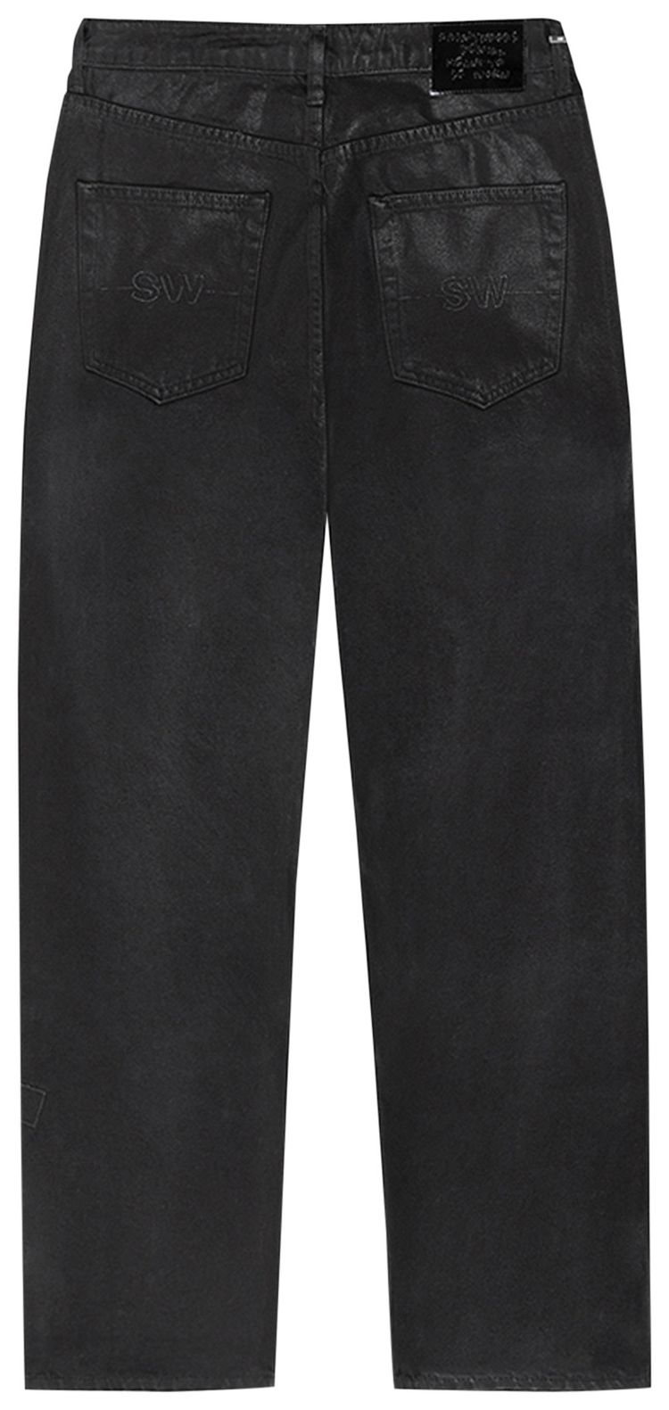 Saintwoods Coated Denim Black
