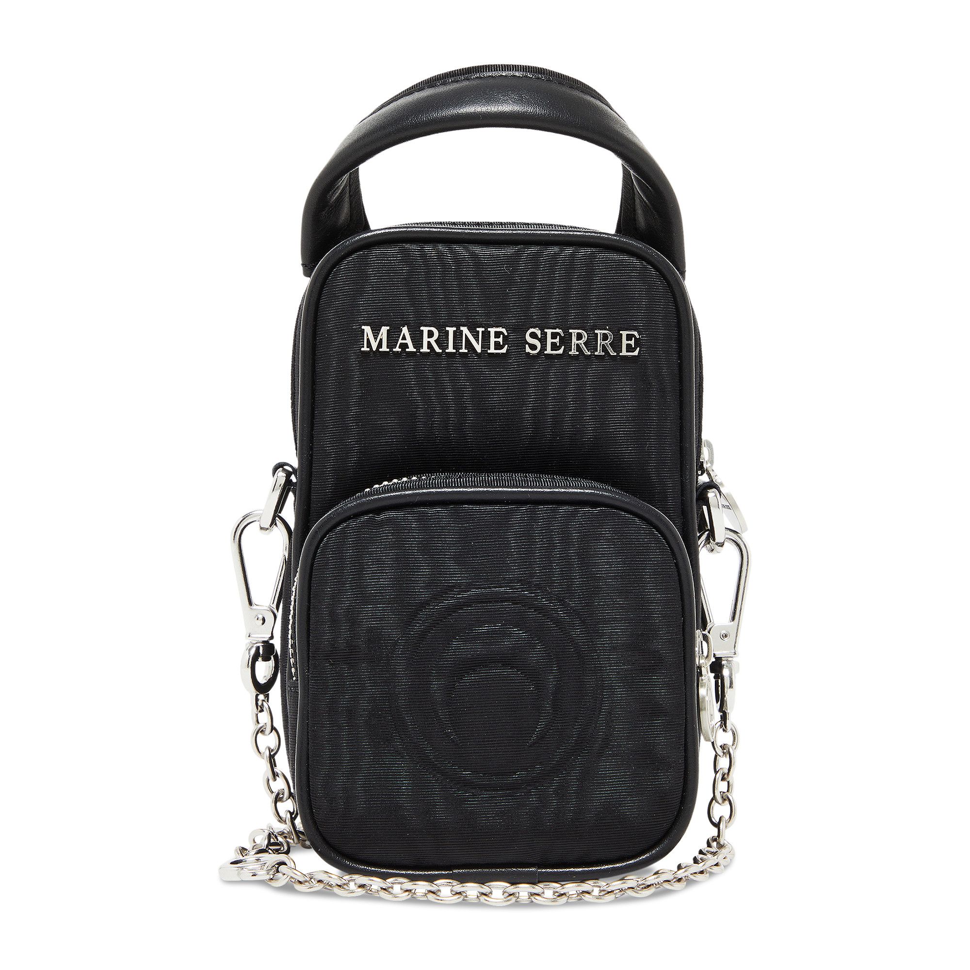 Buy Marine Serre Parpaing Moire Bag 'Black' - B002FW22X 00 | GOAT