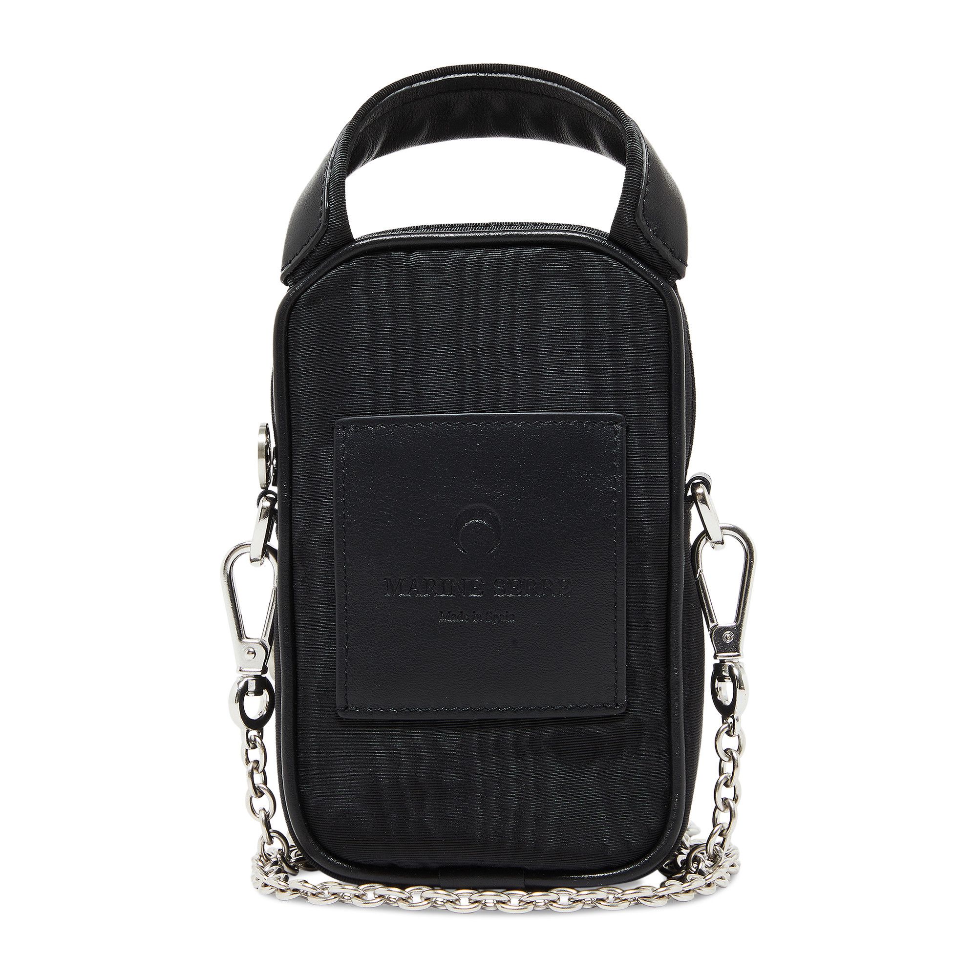 Buy Marine Serre Parpaing Moire Bag 'Black' - B002FW22X 00 | GOAT