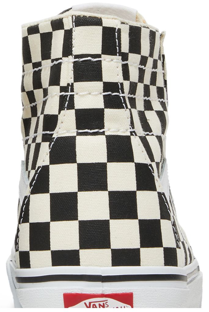 Vans Sk8 Hi Tapered Checkerboard   Black