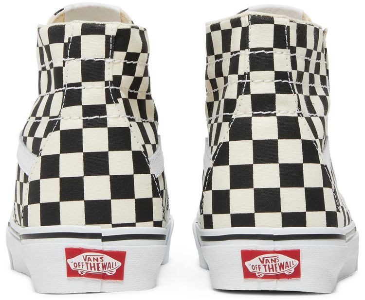 Vans Sk8 Hi Tapered Checkerboard   Black