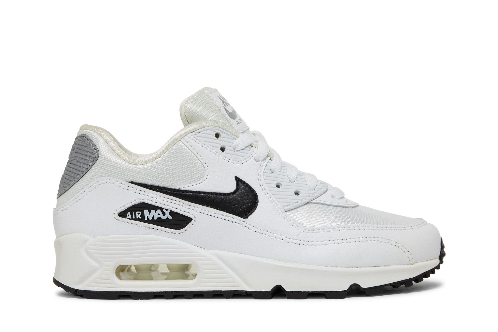 Size 5.0 Wmns Air Max 90 White Silver