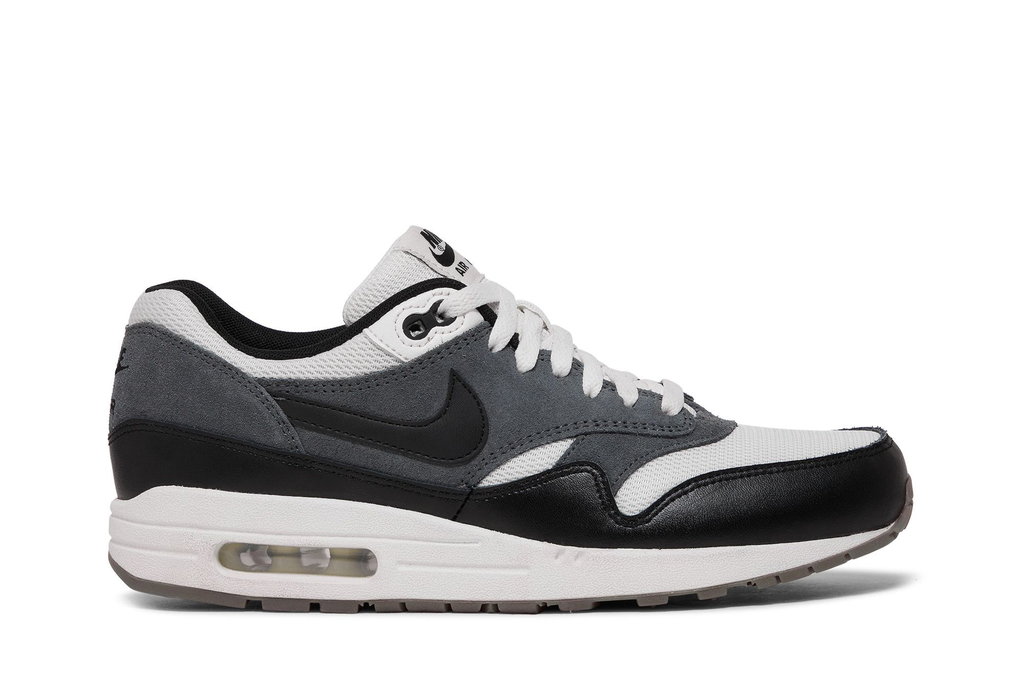 Air max 1 black on sale sail