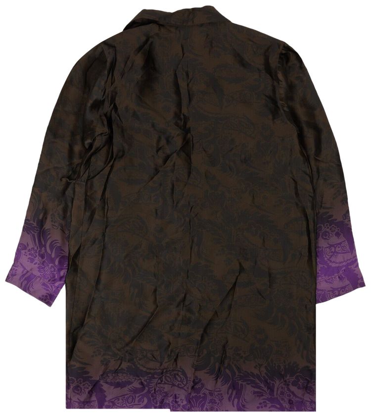 Dries Van Noten Calberita Blouse Shirt PurpleBrown