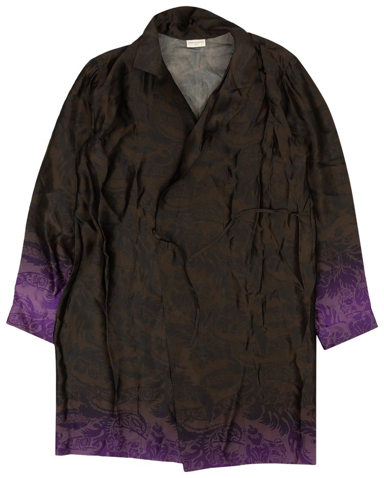 Dries Van Noten Calberita Blouse Shirt PurpleBrown