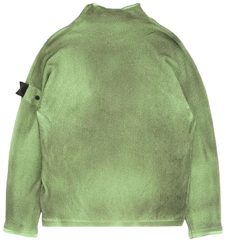 Stone Island Shadow Project Mockneck Knit Sweater Green