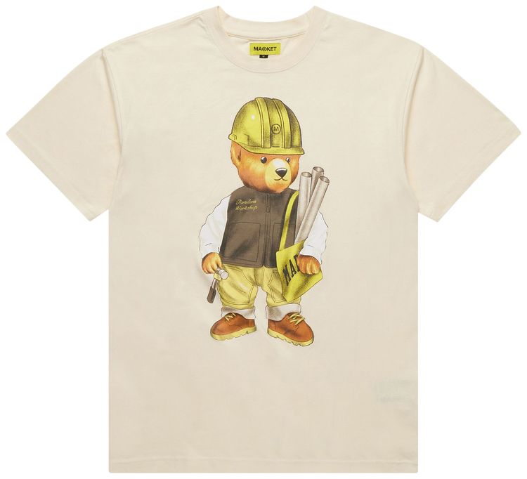 Market Workshop Bear T Shirt Cream