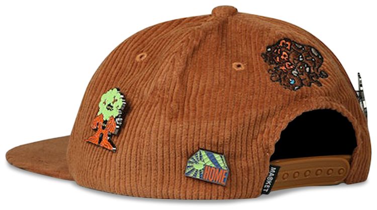 Market Land Escape 6 Panel Cord Hat Rust