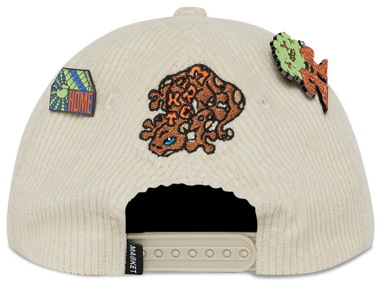 Market Land Escape 6 Panel Cord Hat Cream