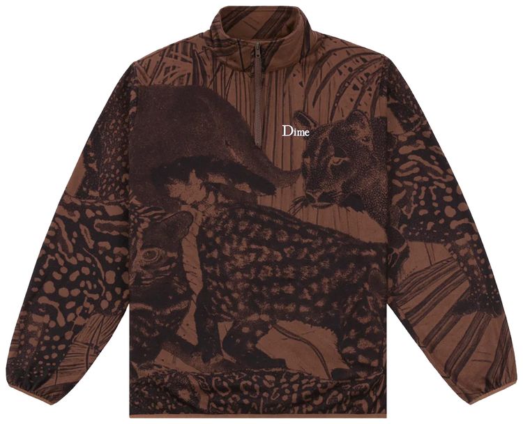 Dime Safari Polar Zip Fleece Sepia