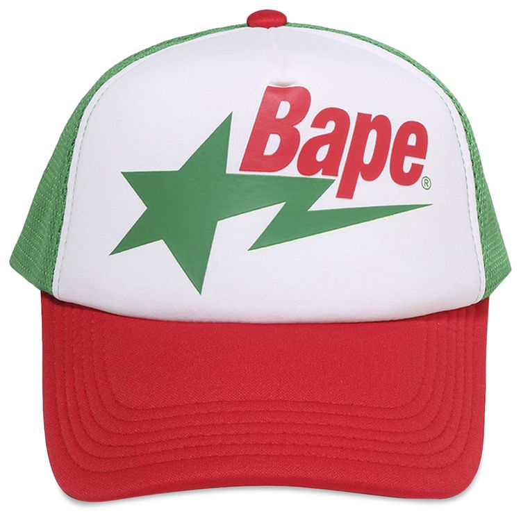BAPE Sta Mesh Cap GreenRed