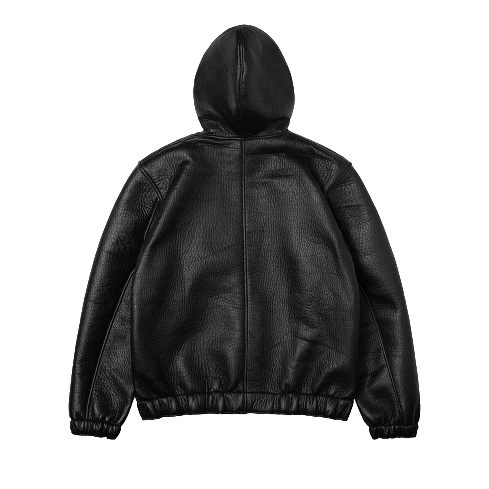 Buy Stussy x Our Legacy Work Shop Leather Zip Hoodie 'Black