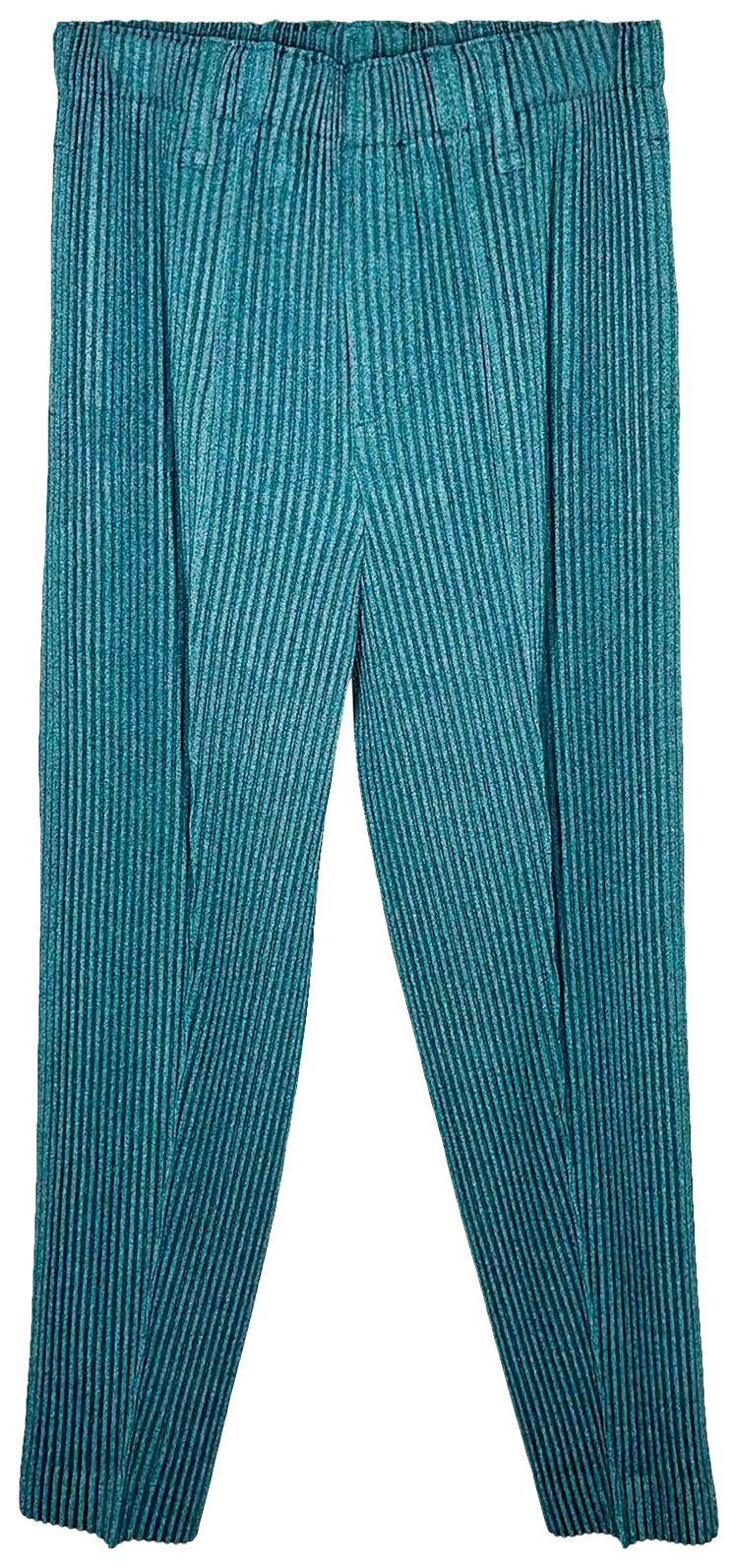 Homme Plisse Issey Miyake Wool Like Light Center Crease Pants Green