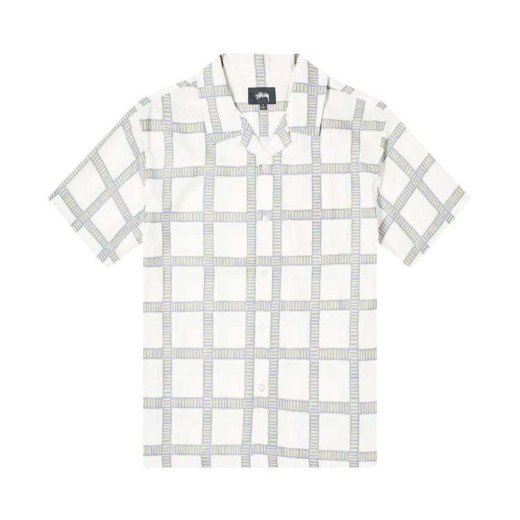 Stussy Hand Drawn Plaid Shirt Off White