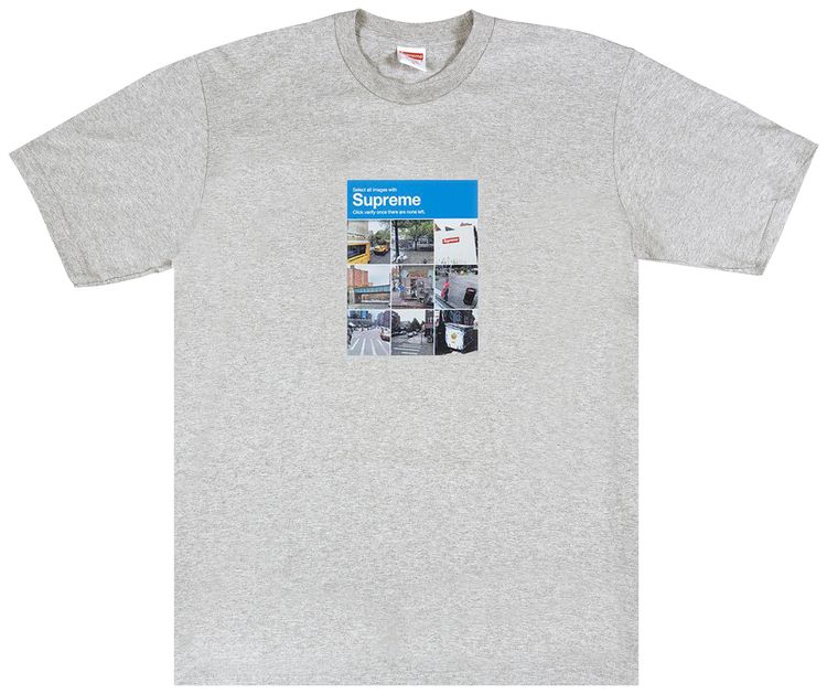 Supreme Verify Tee Heather Grey