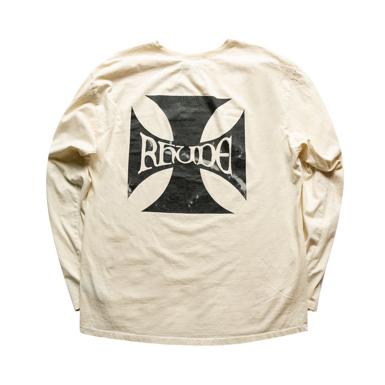Rhude Classic Checkers Long Sleeve Tee White