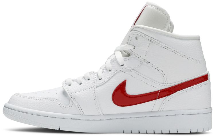 Wmns Air Jordan 1 Mid White University Red