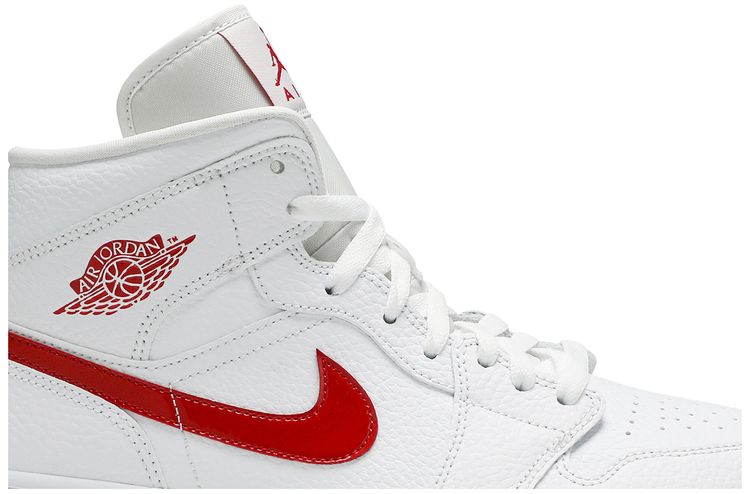 Wmns Air Jordan 1 Mid White University Red