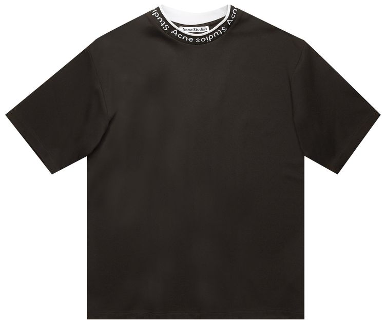 Acne Studios Logo Jacquard T Shirt Black