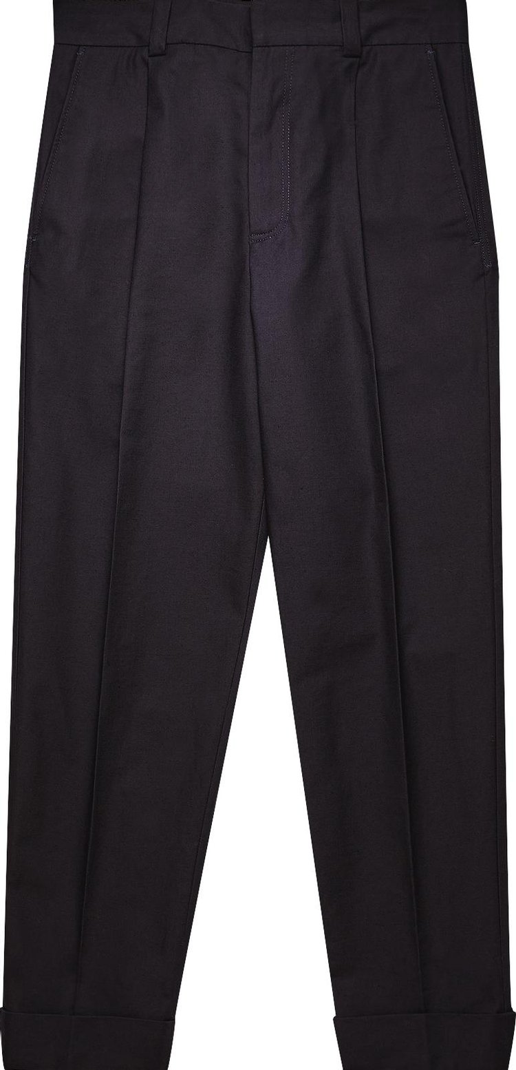 Acne Studios Cotton Twill Trousers 'Navy'
