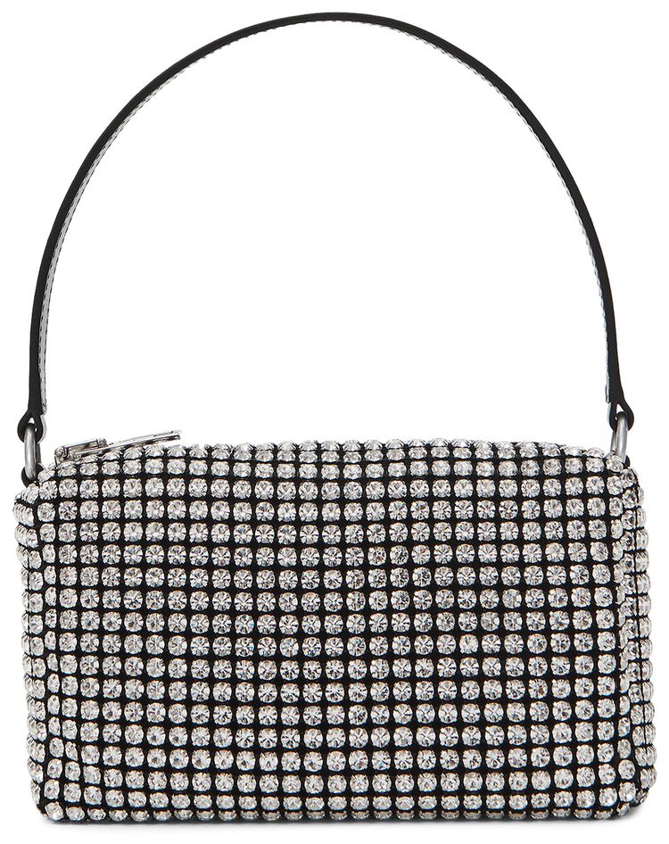Alexander Wang Chain Mesh Rhinestone Pouch White