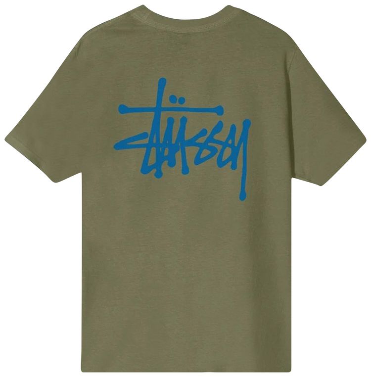 Stussy Basic Stussy Pigment Dyed Tee Olive