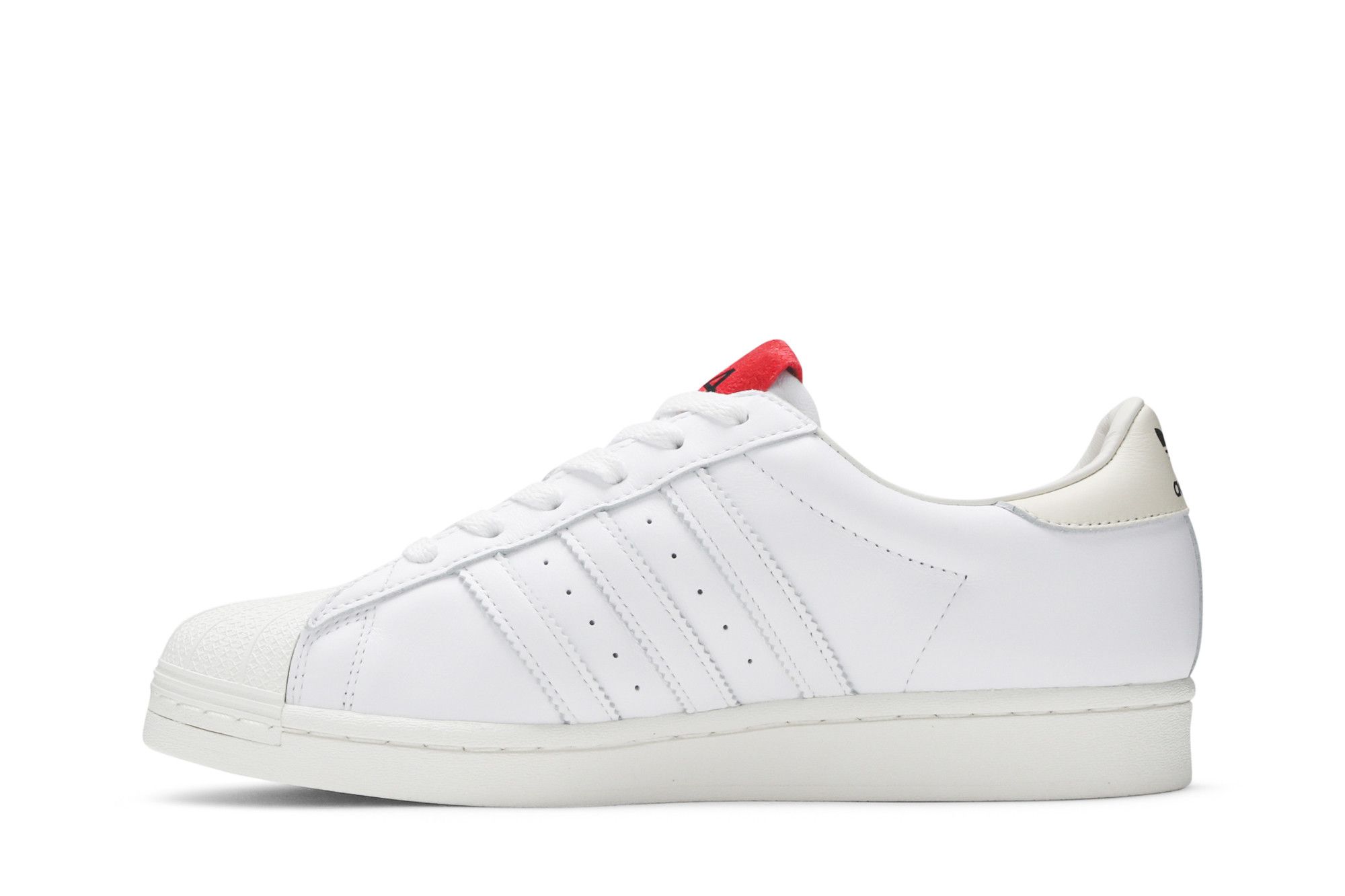 在庫処分 M adidas Originals x 424 シェルトゥ FW7624 Buy 424 x Superstar Shell Toe 'White Scarlet' - FW7624 | GOAT