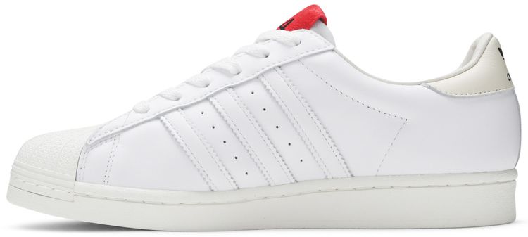 424 x adidas Superstar Shell Toe White Scarlet