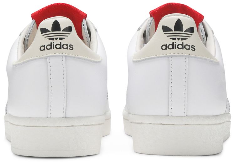 424 x adidas Superstar Shell Toe White Scarlet