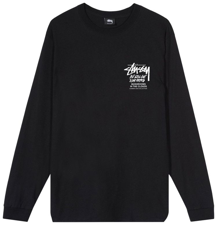 Stussy In the Clouds Long Sleeve Tee Black