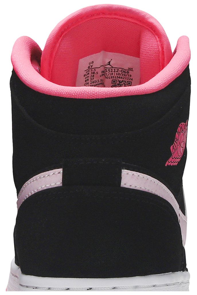 Air Jordan 1 Mid GS Black Digital Pink
