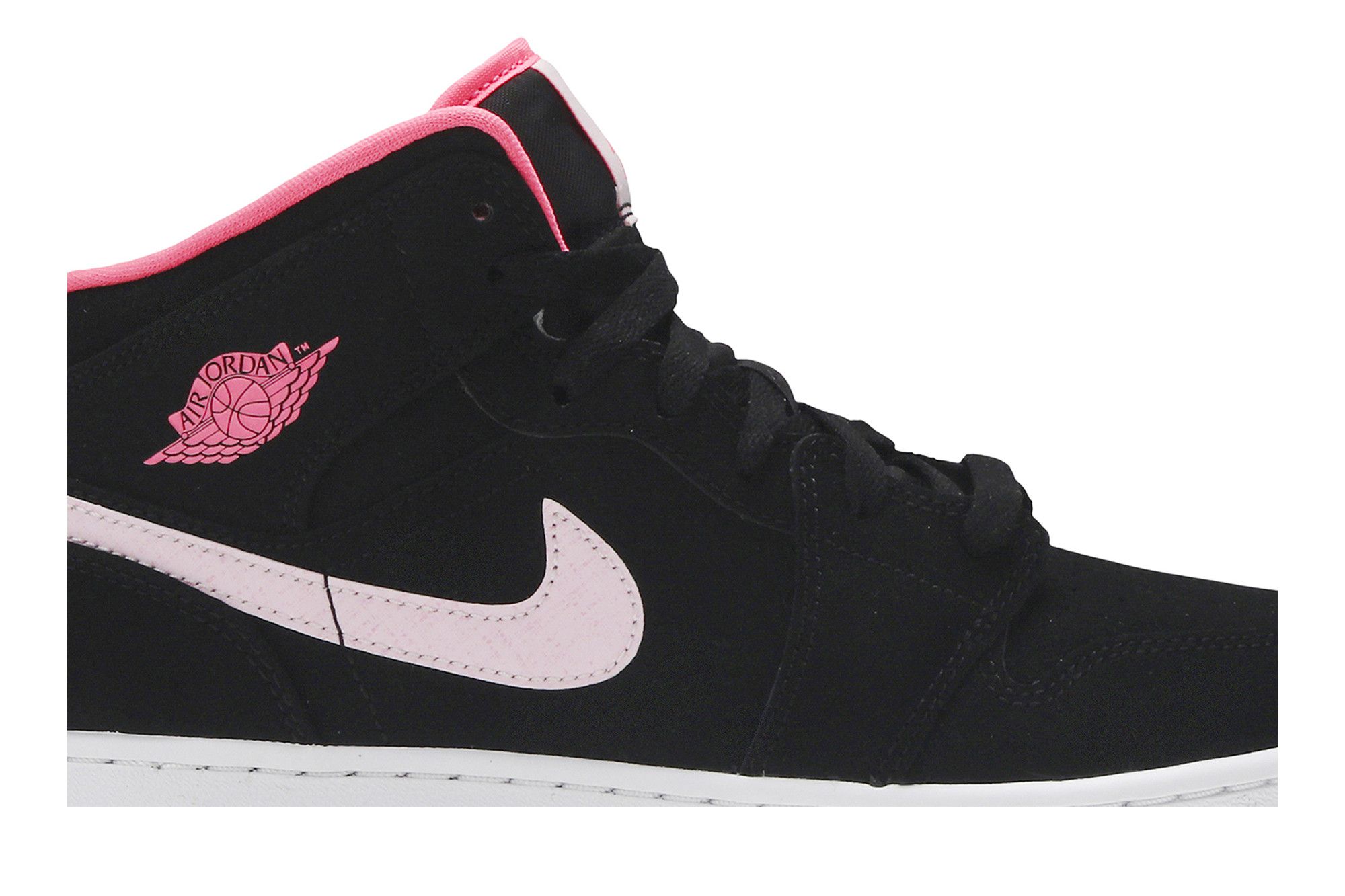 Jordan ones black and pink clearance