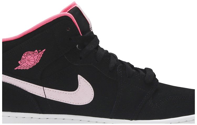 Air Jordan 1 Mid GS Black Digital Pink