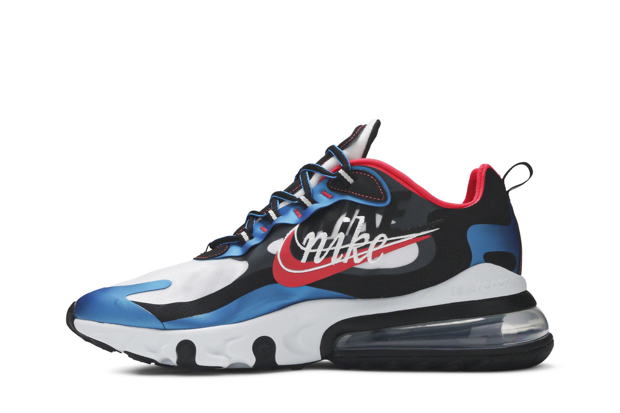 Nike air max 270 react imperial blue/ember glow/black sales