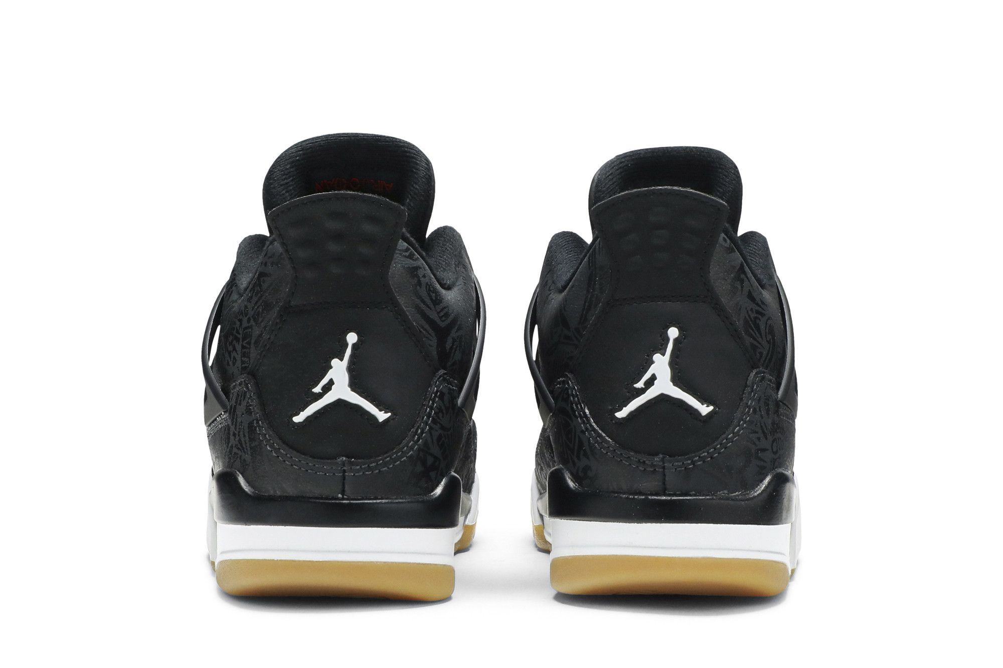 Air jordan 4 laser se black gum top