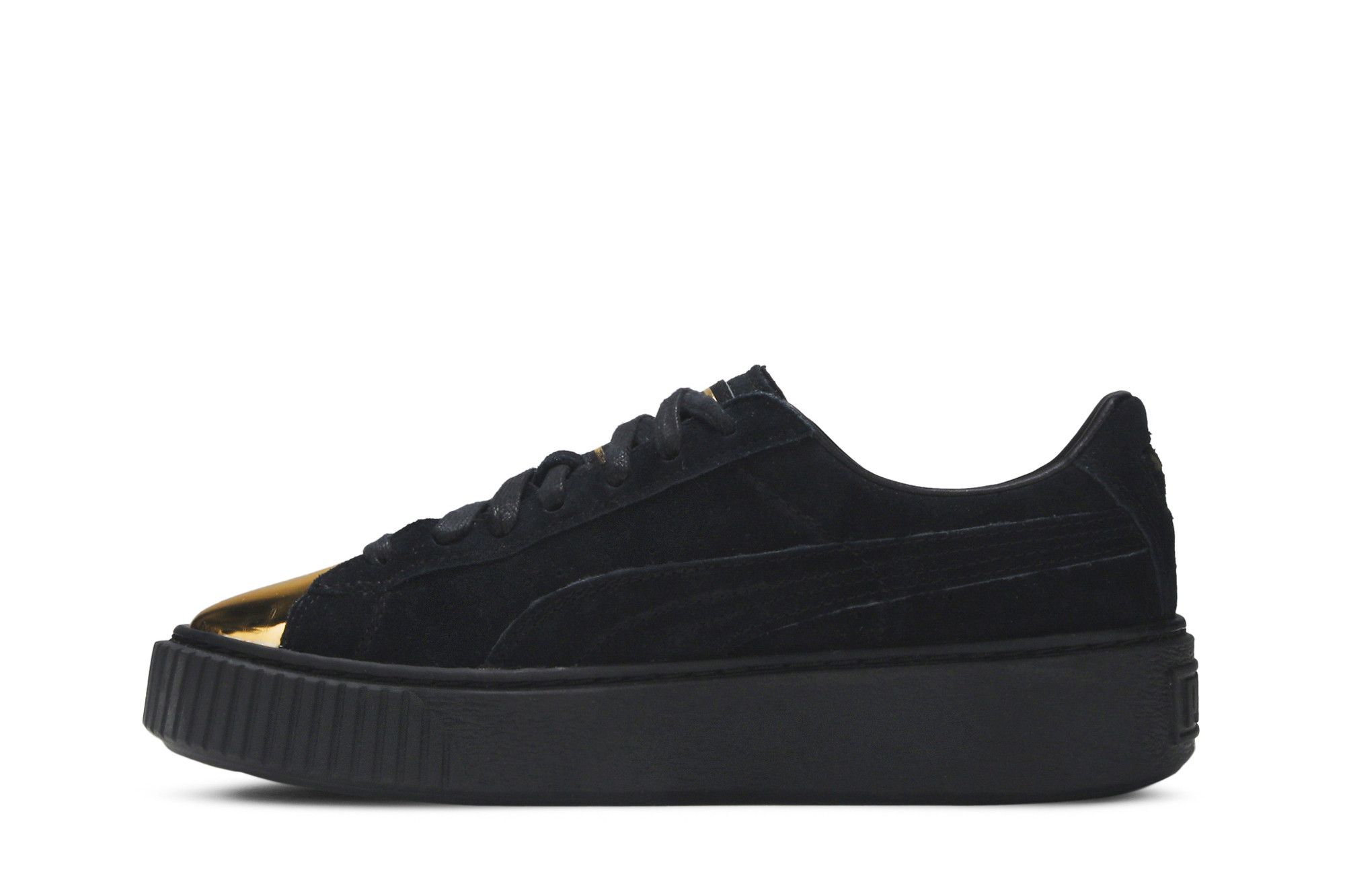 Buy Wmns Suede Platform Gold 362222 02 GOAT DE