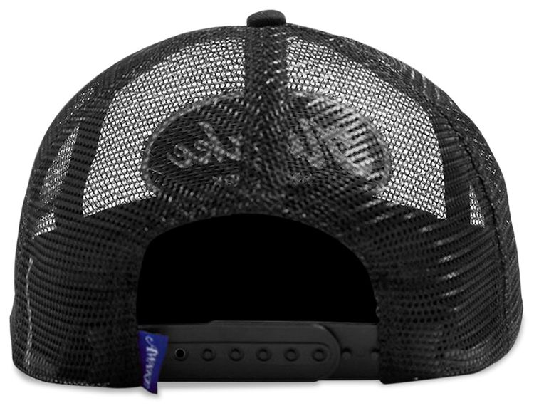 Awake NY Logo Patch Mesh Trucker Hat Black