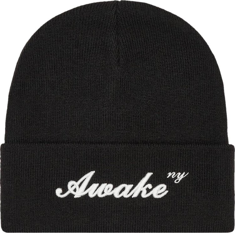 Awake NY Script Logo Beanie 'Black'