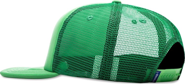 Awake NY Chrome Trucker Hat Lime Green