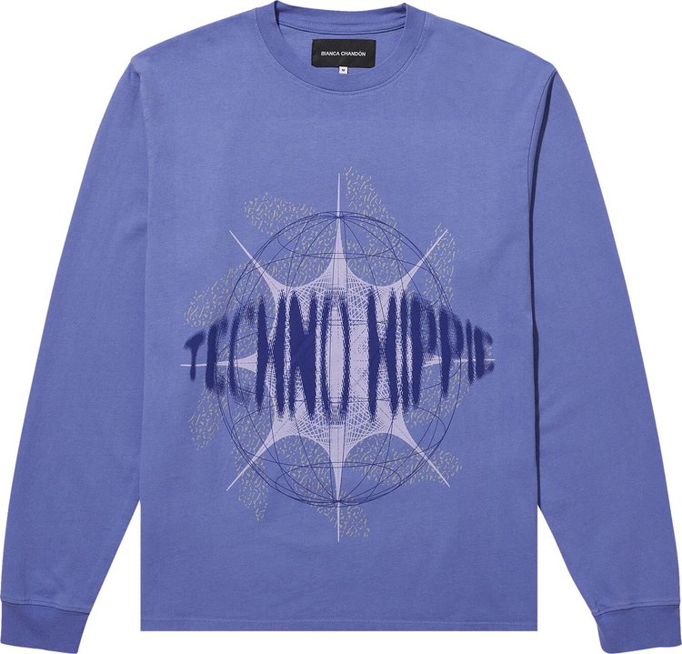 Bianca Chandôn Techno Hippie Long-Sleeve T-Shirt 'Purple'