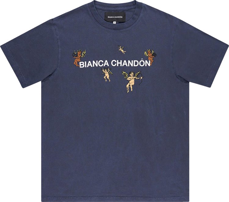 Bianca Chandôn Cherub Logotype T-Shirt 'Navy'