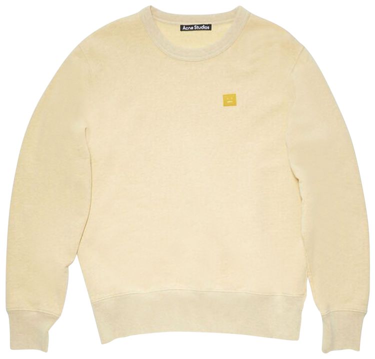 Acne Studios Crewneck Sweatshirt Pale Yellow Melange