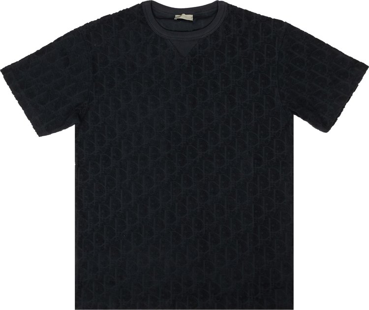 Dior Terry Oblique T-Shirt 'Black'