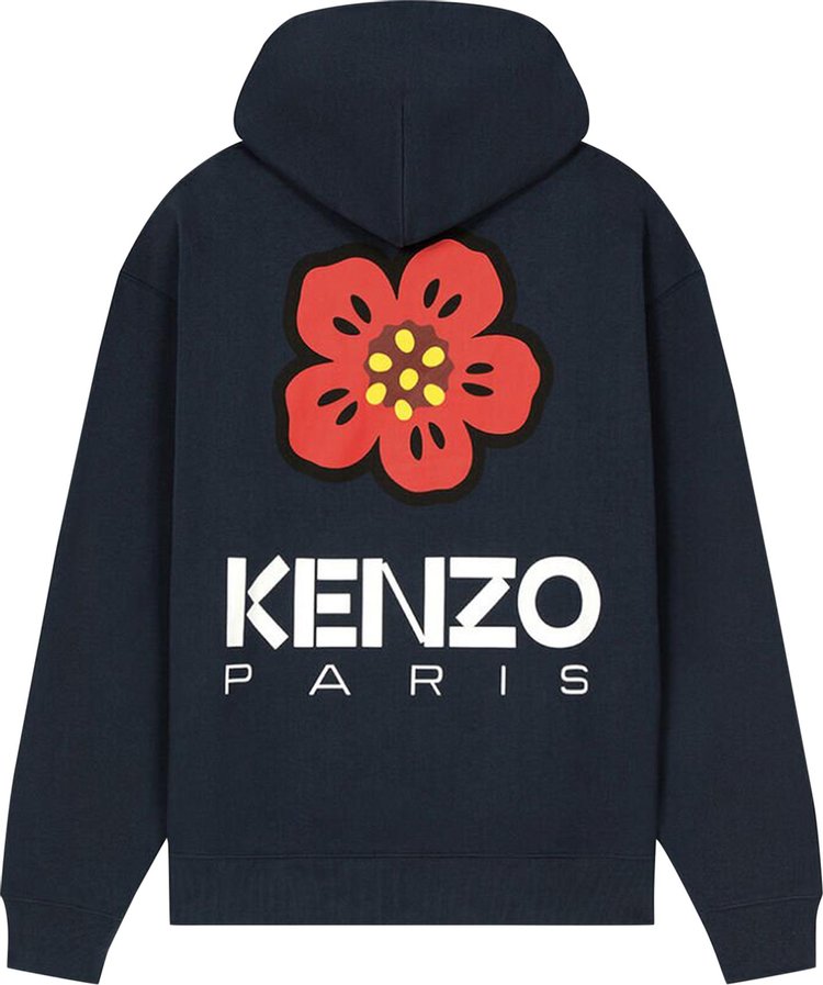 Kenzo Boke Flower Hoodie Midnight Blue