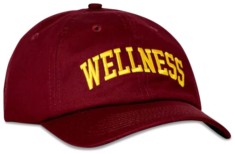 Sporty  Rich Wellness Ivy Hat MerlotGold