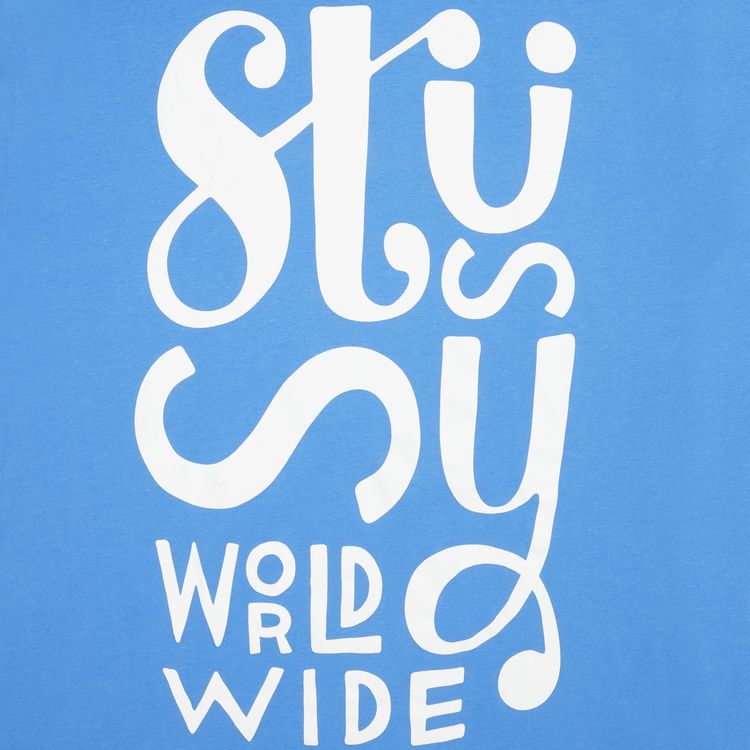 Stussy Worldwide Block Tee Blue