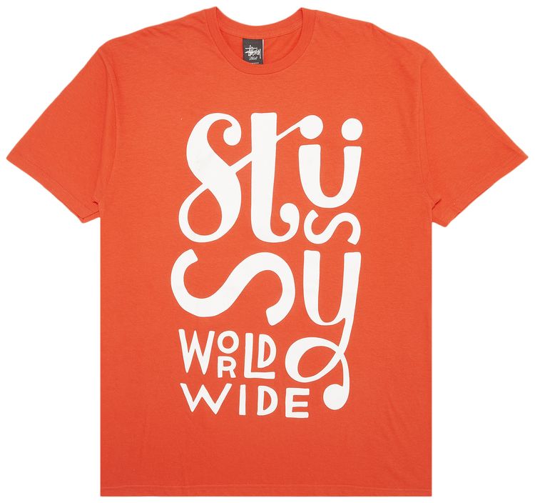 Stussy Worldwide Block Tee Red