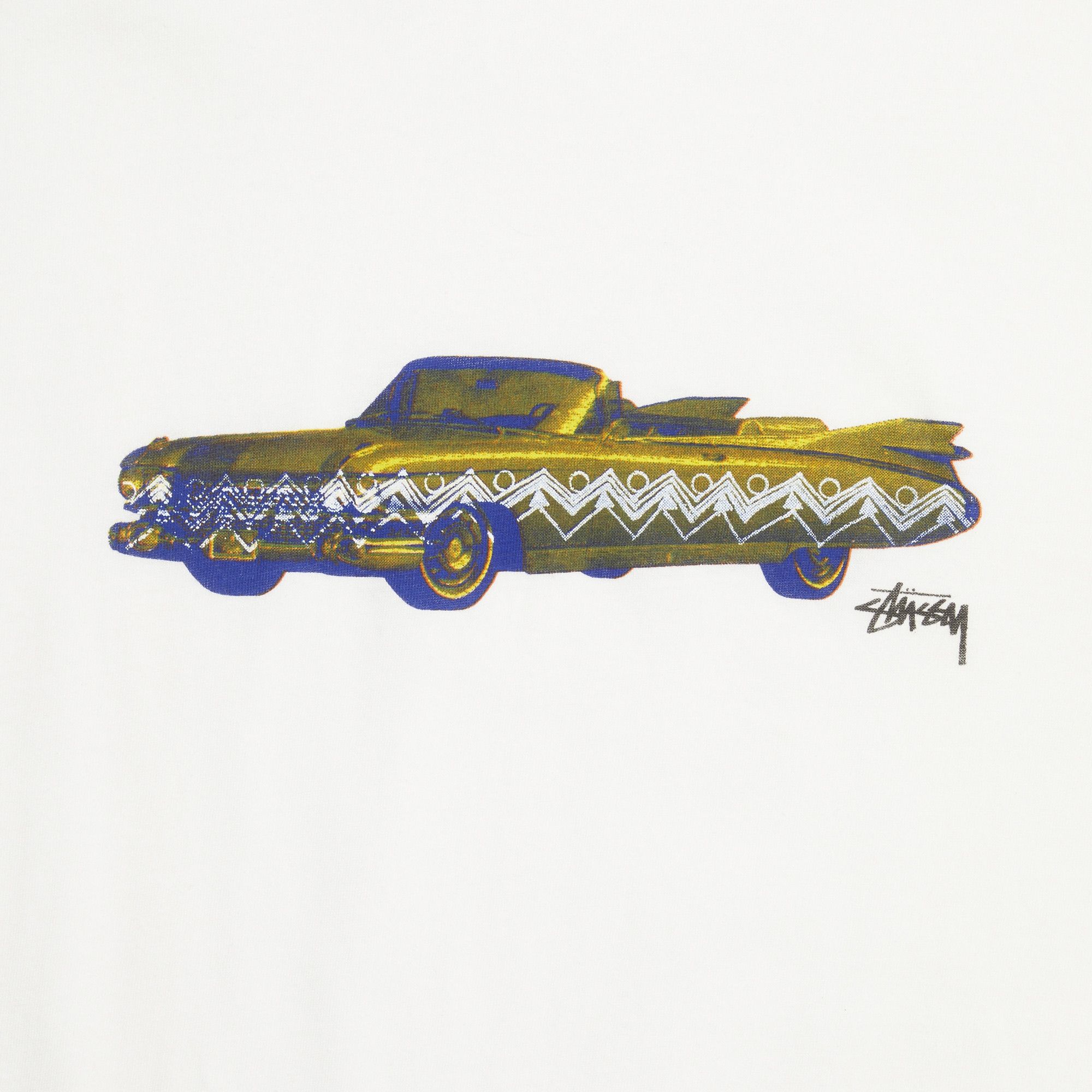 Buy Stussy Lowrider Tee 'White/Olive' - 0535 100000103LRT