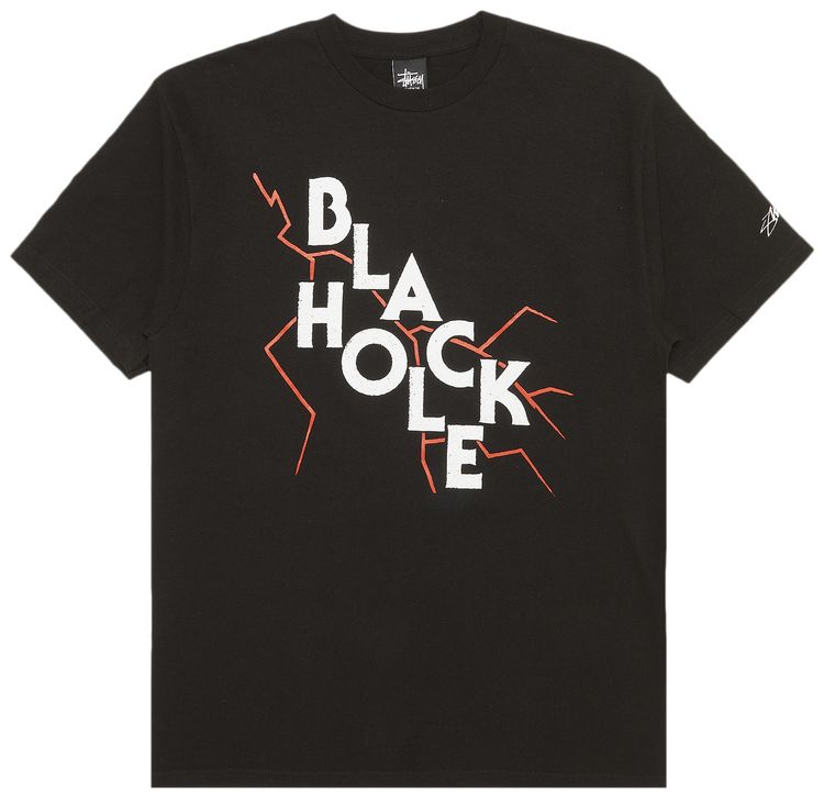 Stussy Black Hole Tee Black