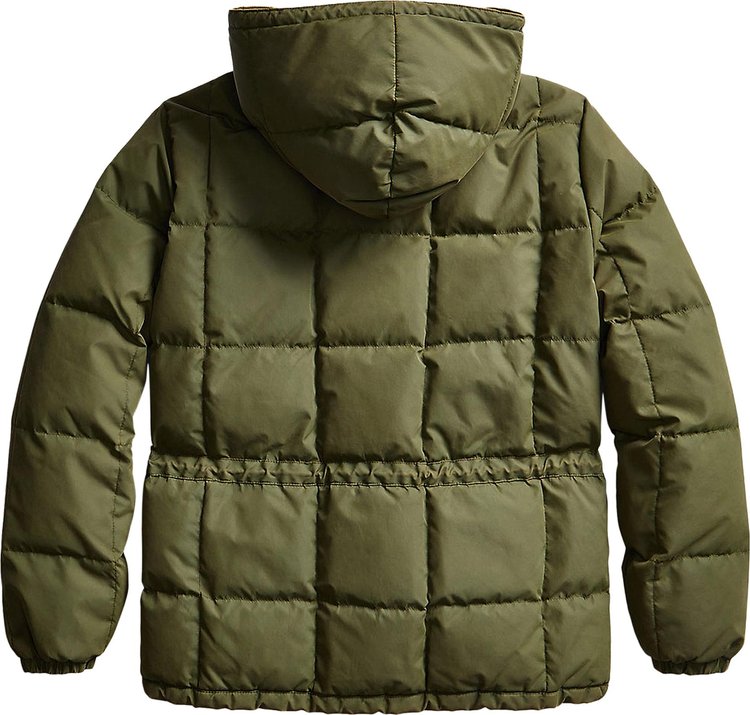 Polo Ralph Lauren Coated Twill Quilted Jacket Forest Green